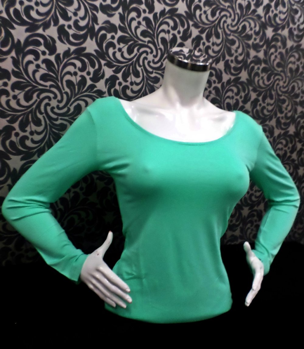 ÖN ARKA DERİN  BİSİKLET YAKA UZUN KOL