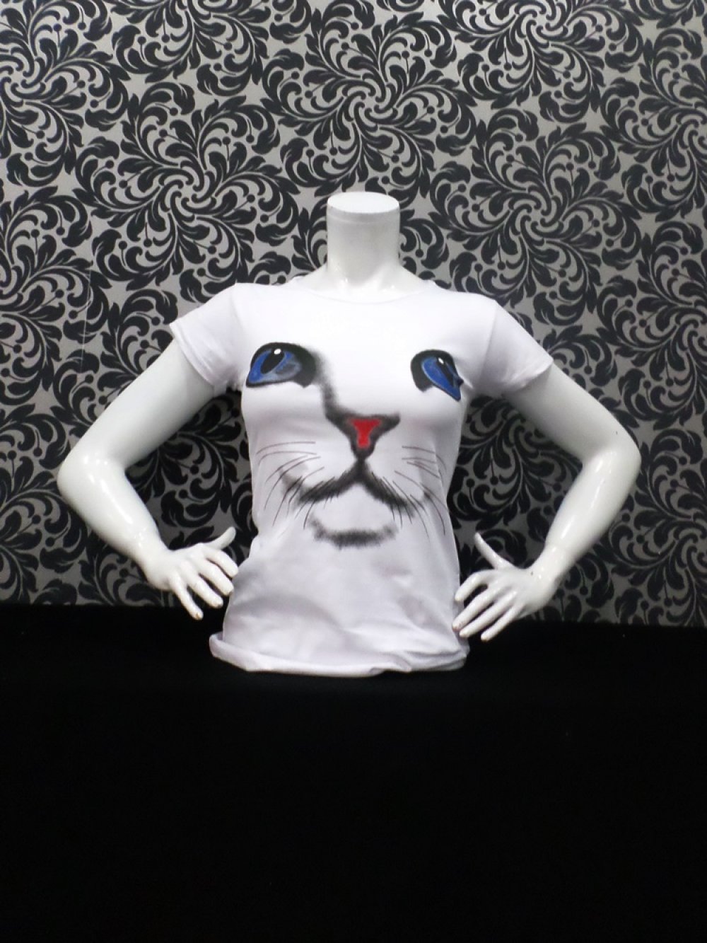 KEDİ YÜZÜ BASKILI BODY 