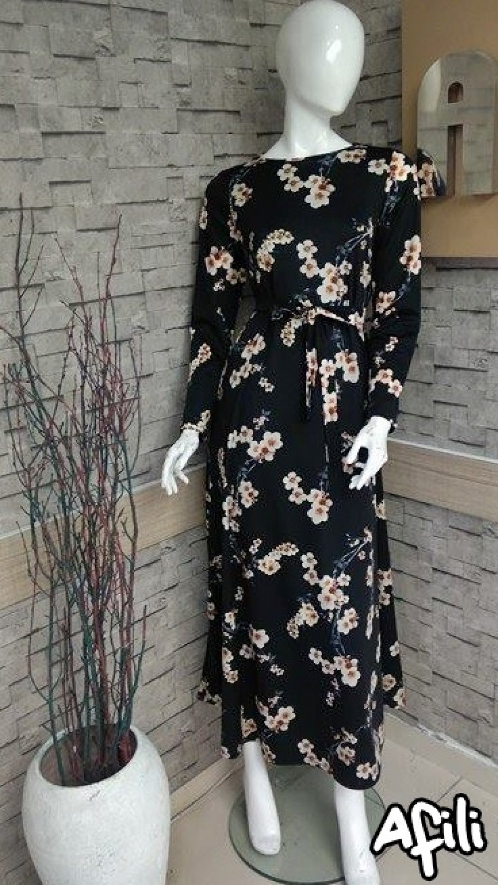 ÇİÇEKLİ MEVLANA ELBİSE