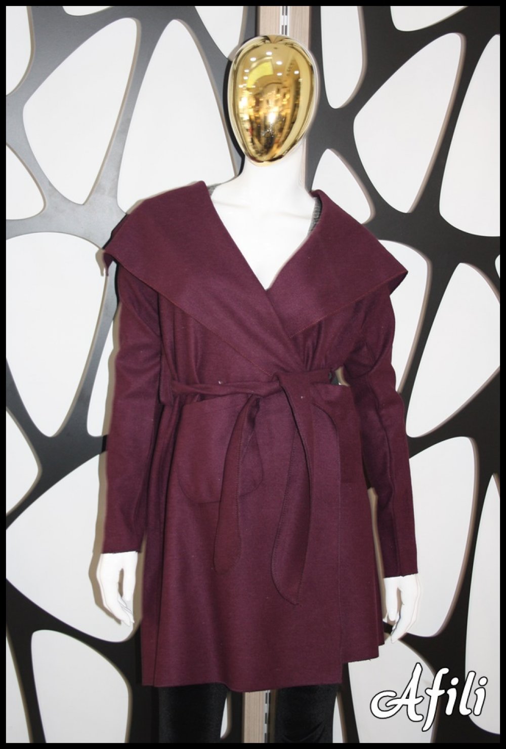 OVERLOK DİKİŞLİ KEMERLİ KABAN